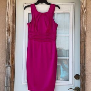 🔥 Take 50% OFF- Melonie Pink Satin Cocktail Women's Dress, Size-8